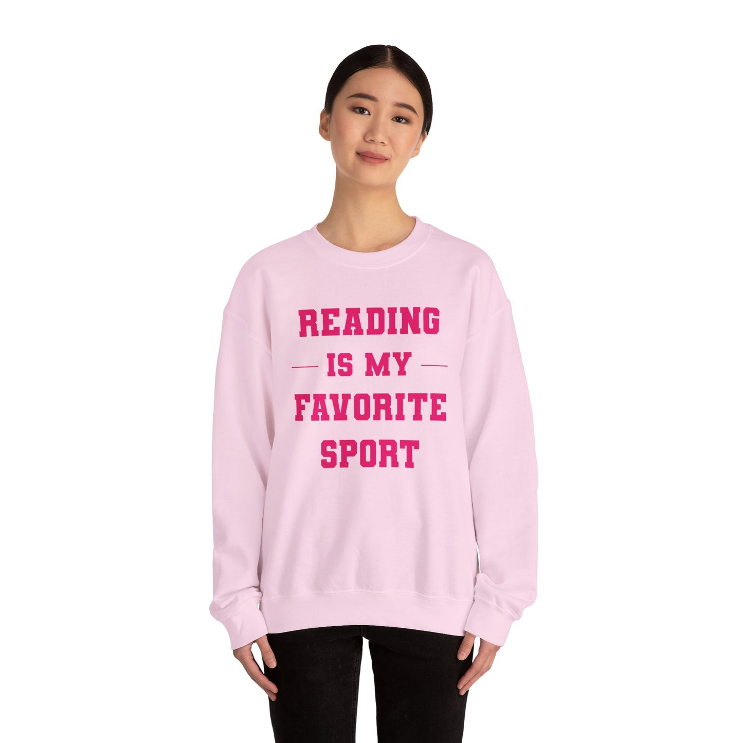 Reading Is My Favorite Sport Sweatshirt - Unisex Heavy Blend™ Crewneck