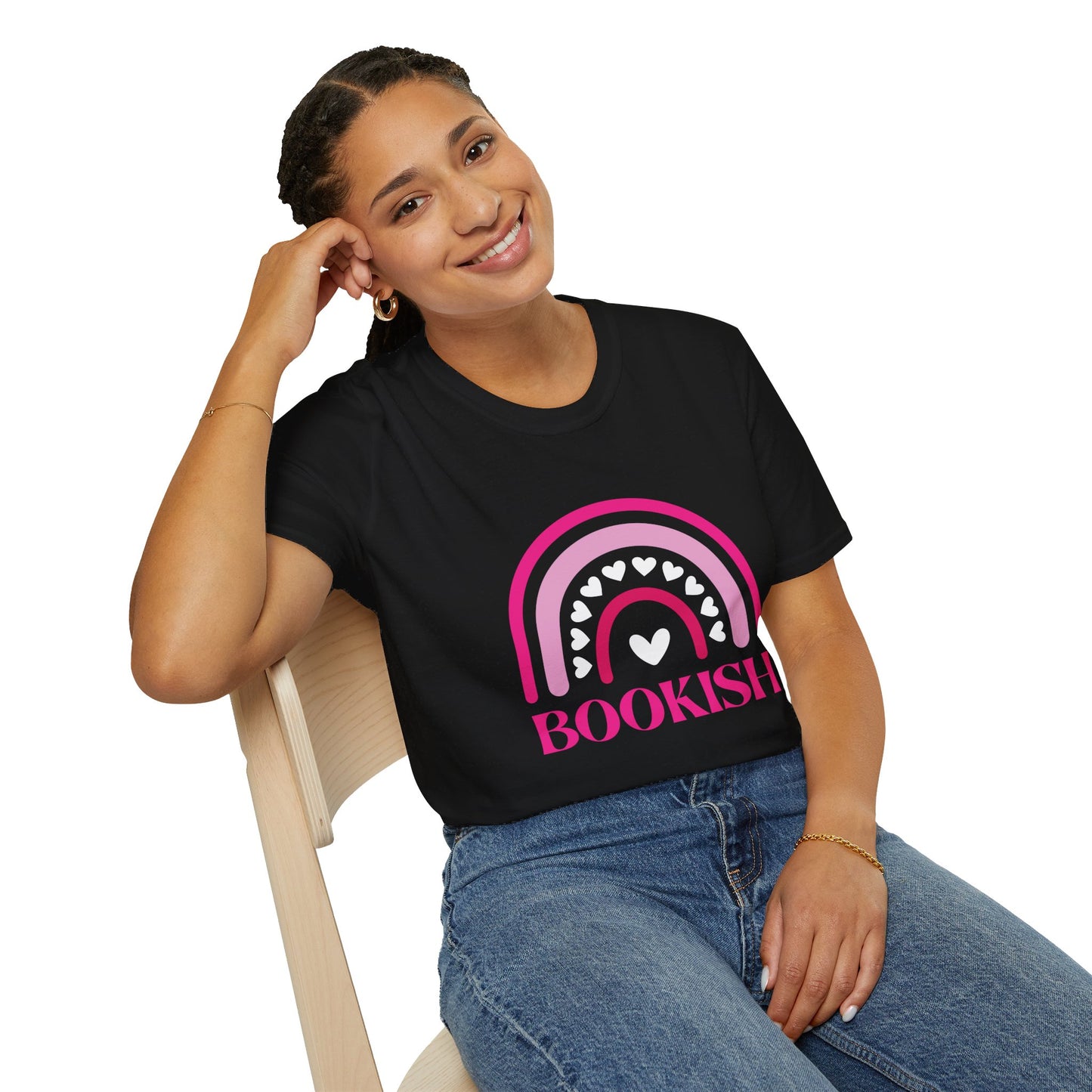 Unisex Softstyle T-Shirt - Boho BOOKISH Rainbow