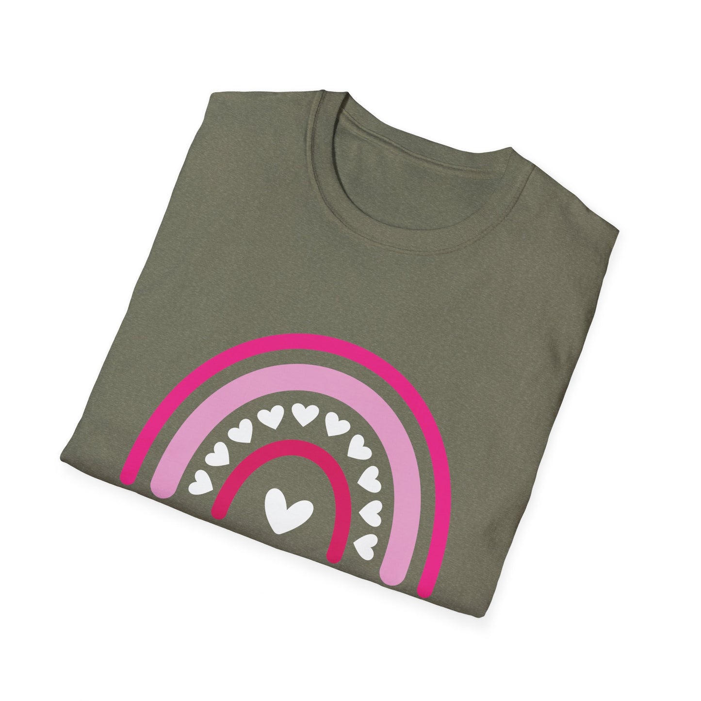 Unisex Softstyle T-Shirt - Boho BOOKISH Rainbow