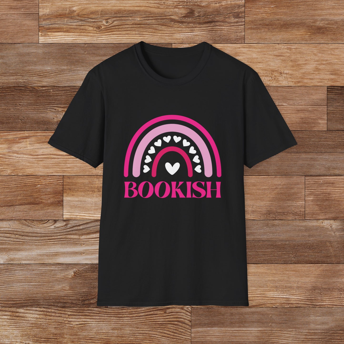 Unisex Softstyle T-Shirt - Boho BOOKISH Rainbow