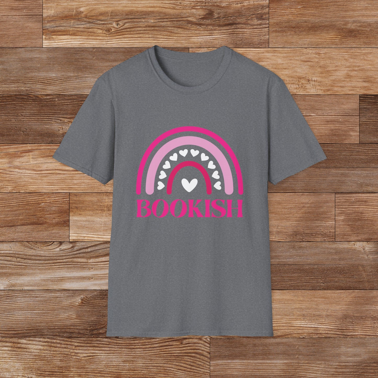 Unisex Softstyle T-Shirt - Boho BOOKISH Rainbow