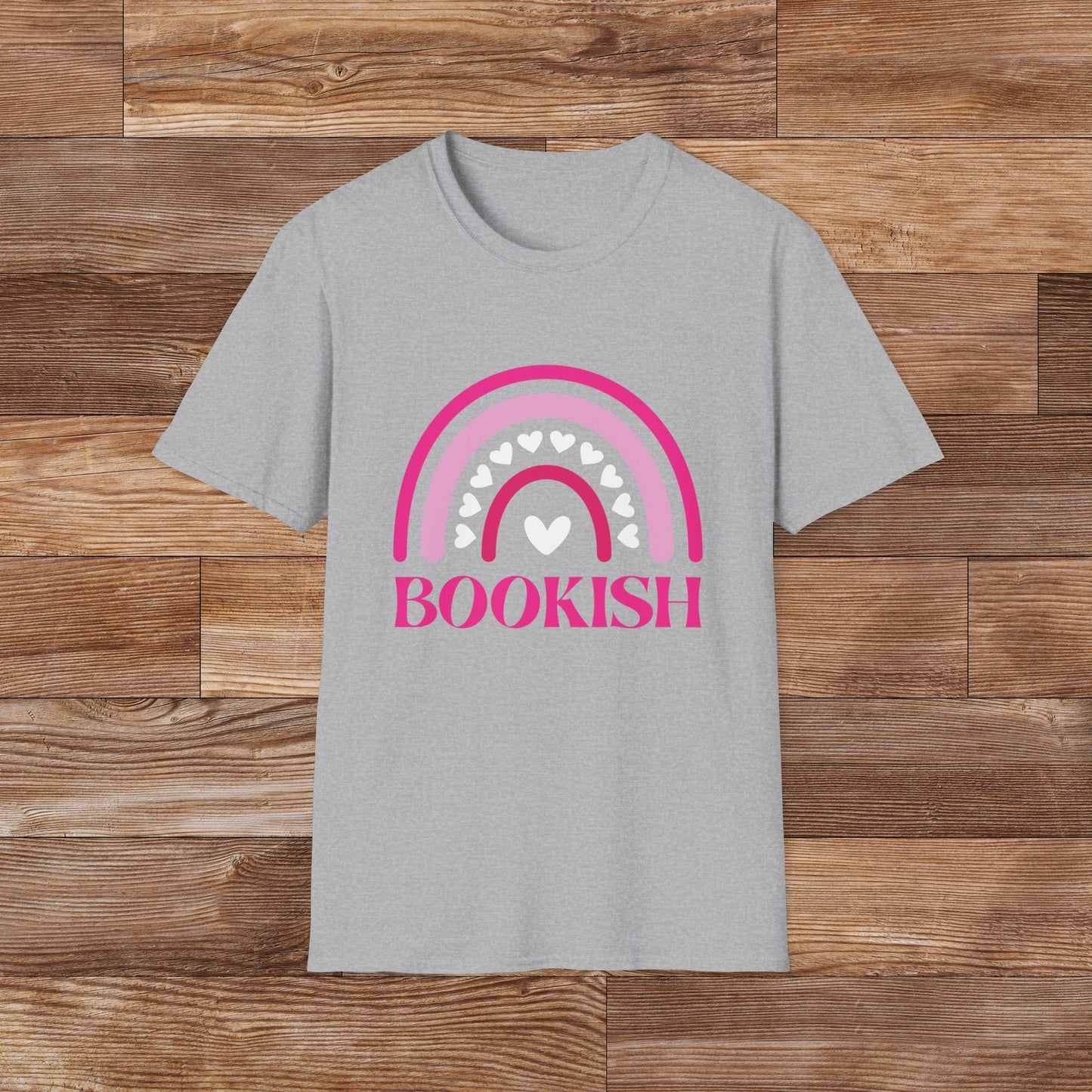Unisex Softstyle T-Shirt - Boho BOOKISH Rainbow