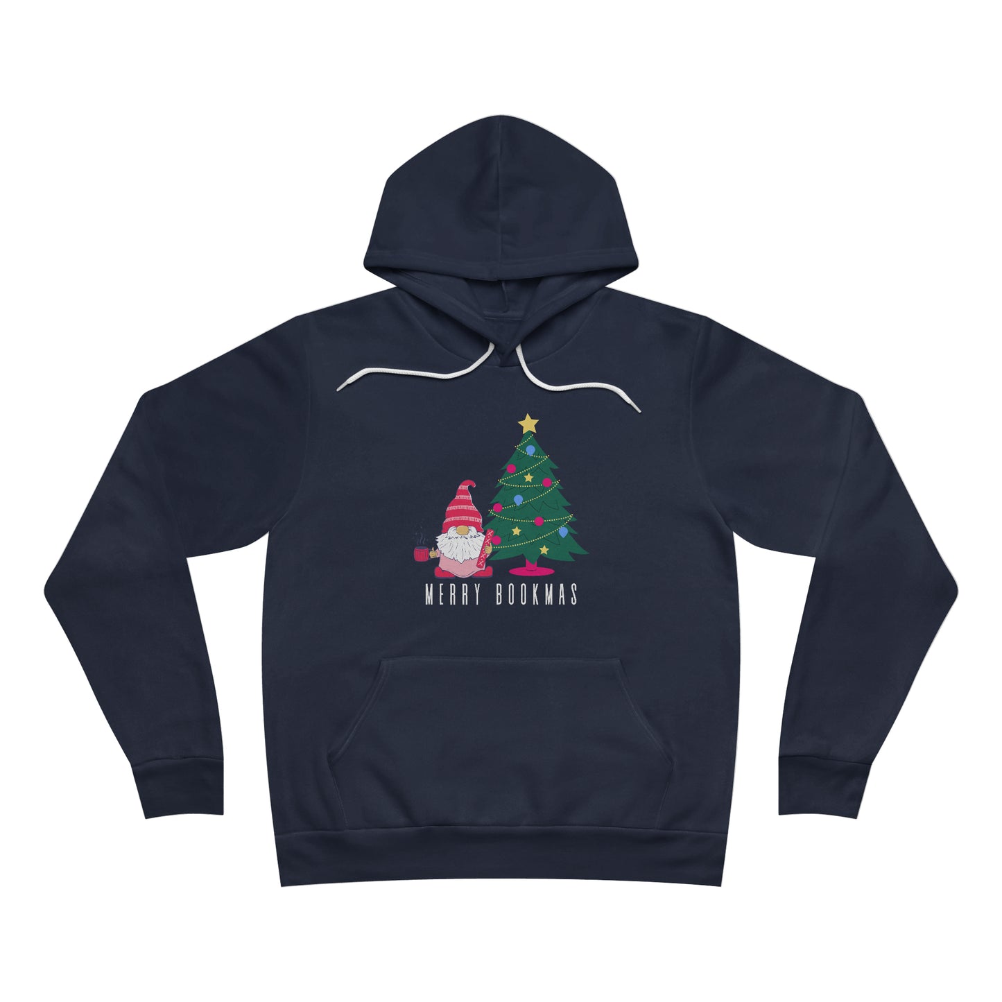 Merry Bookmas Sponge Fleece Pullover Hoodie