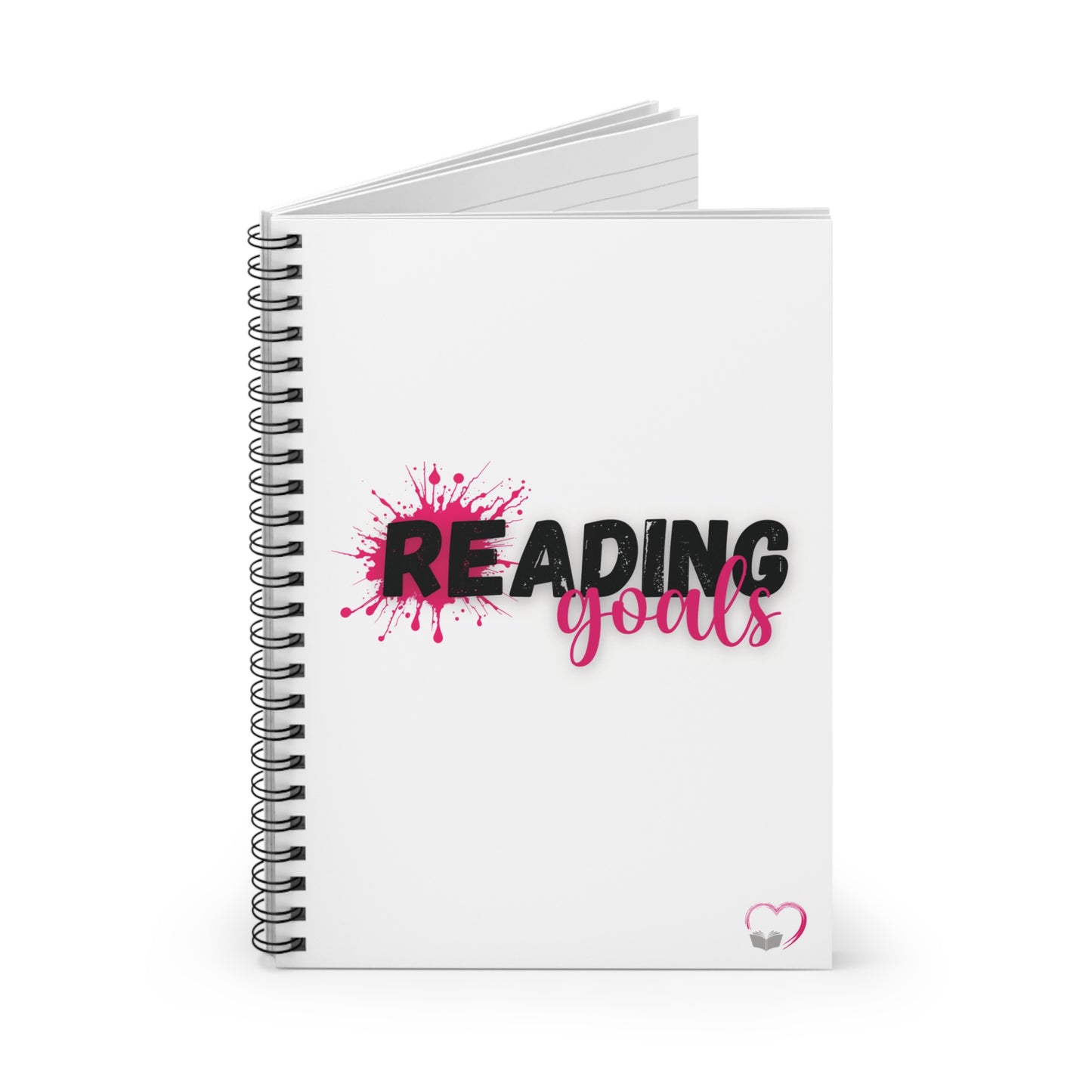 Reading Goals Spiral Notebook - Ruled Line