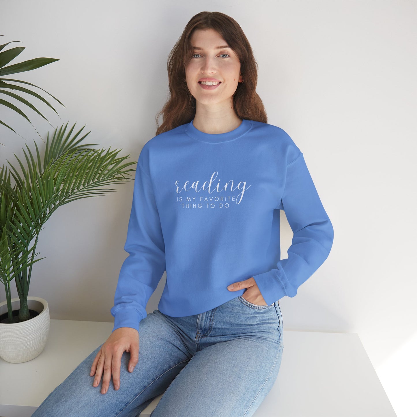 Reading is My Favorite Thing to Do Unisex Heavy Blend™ Crewneck Sweatshirt