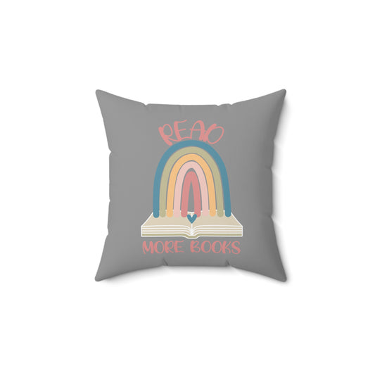 Read More Books Boho Square Pillow