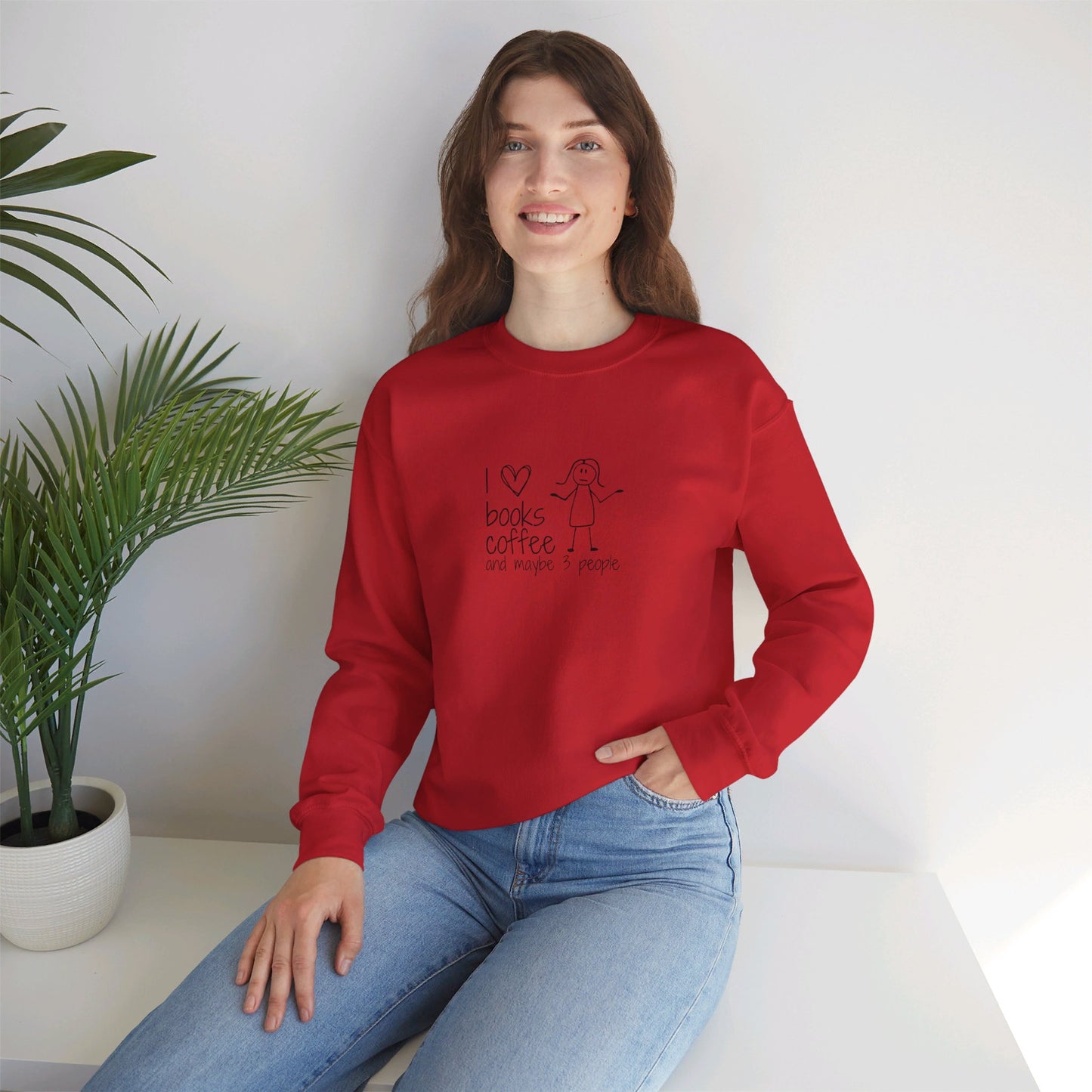 Funny Stick Figure Unisex Crewneck Sweatshirt