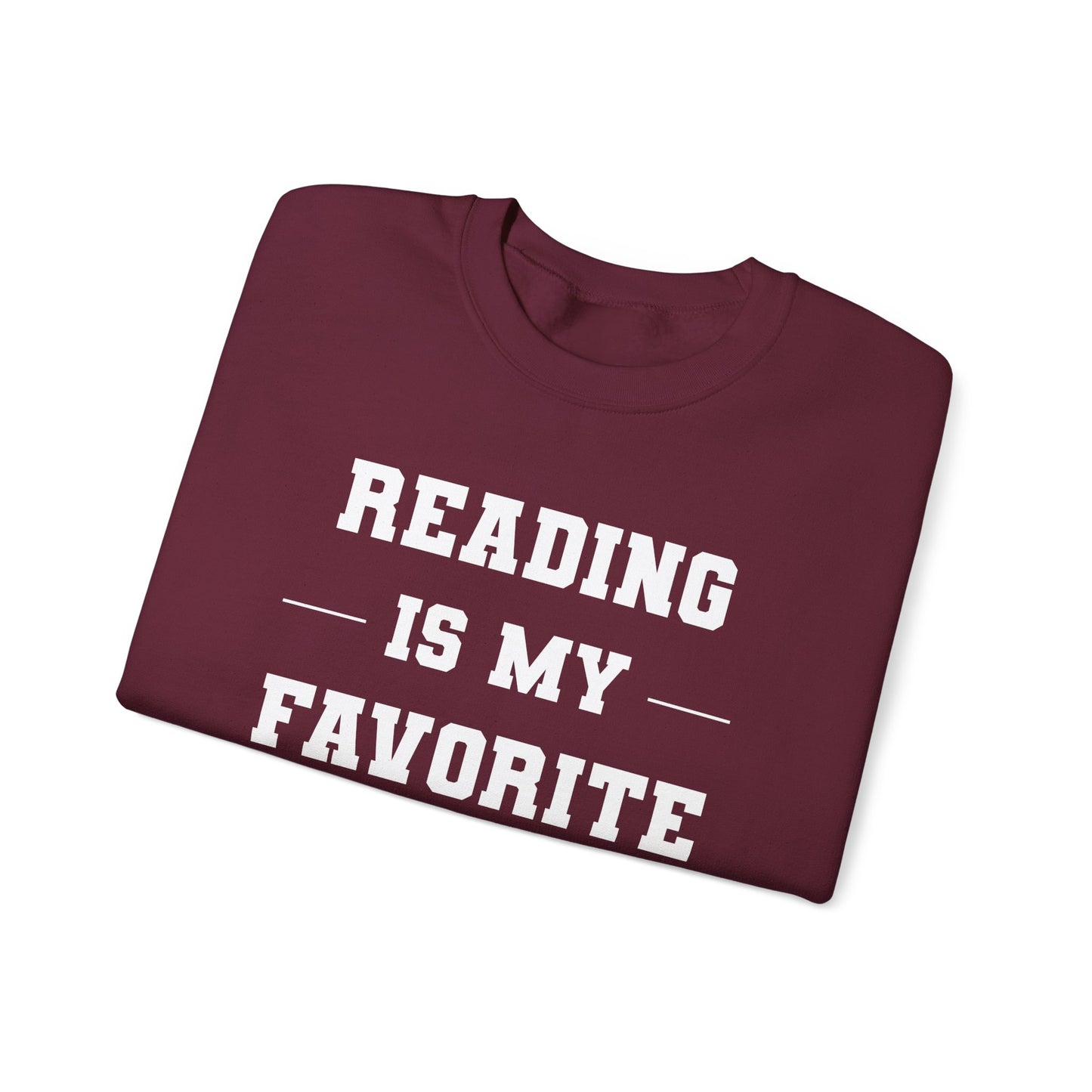 Reading Is My Favorite Sport Sweatshirt - Unisex Heavy Blend™ Crewneck