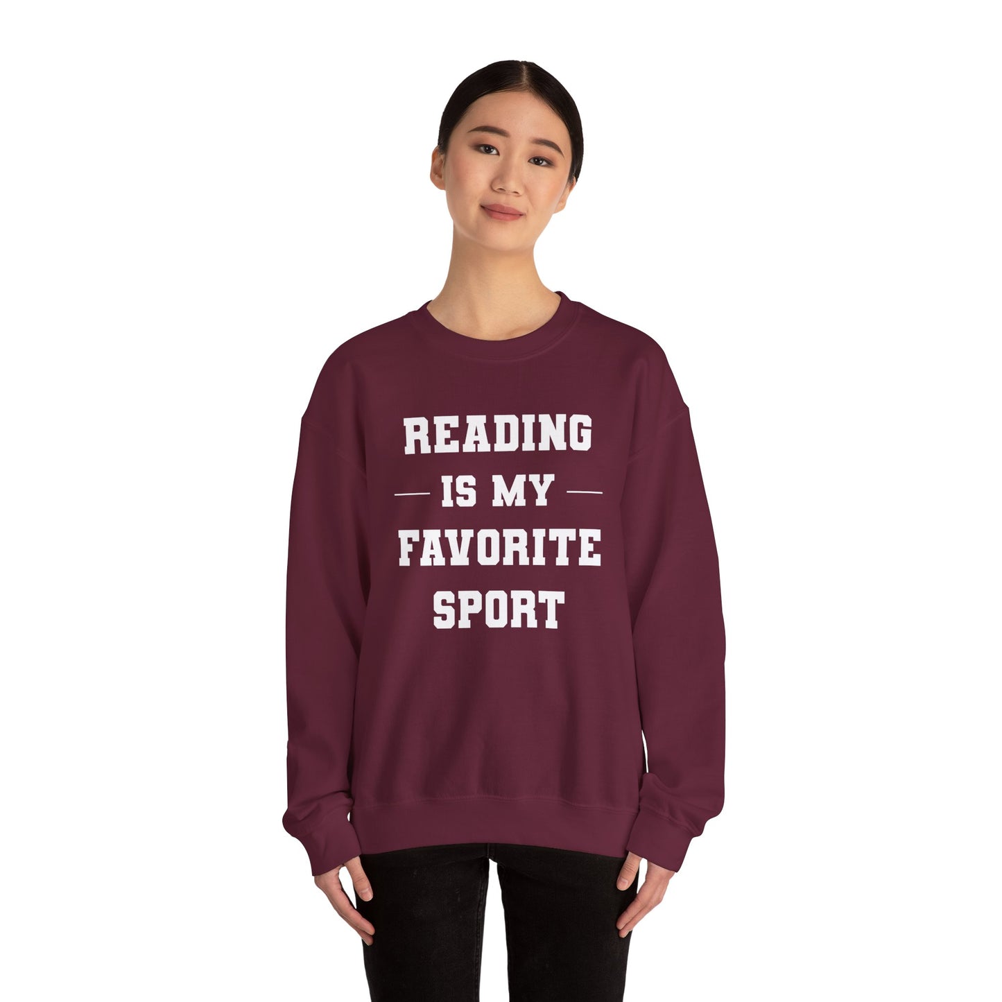 Reading Is My Favorite Sport Sweatshirt - Unisex Heavy Blend™ Crewneck