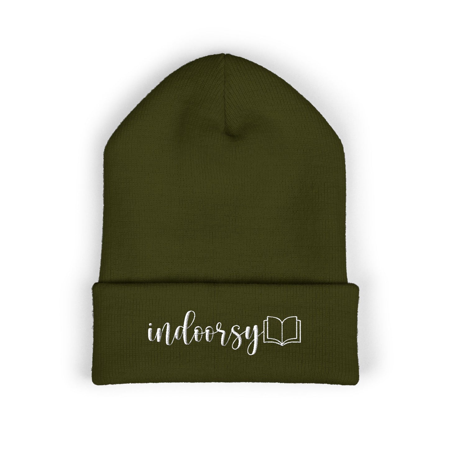 Indoorsy Embroidered Cuffed Beanie