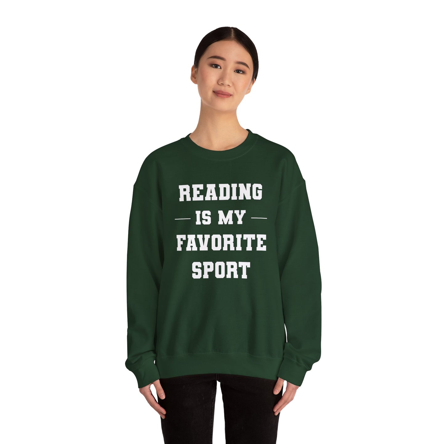 Reading Is My Favorite Sport Sweatshirt - Unisex Heavy Blend™ Crewneck