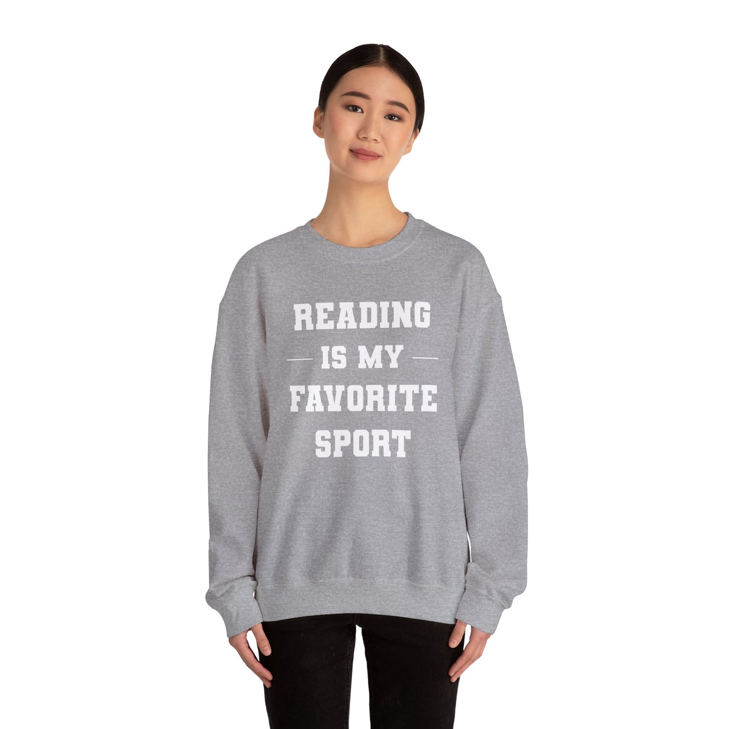 Reading Is My Favorite Sport Sweatshirt - Unisex Heavy Blend™ Crewneck