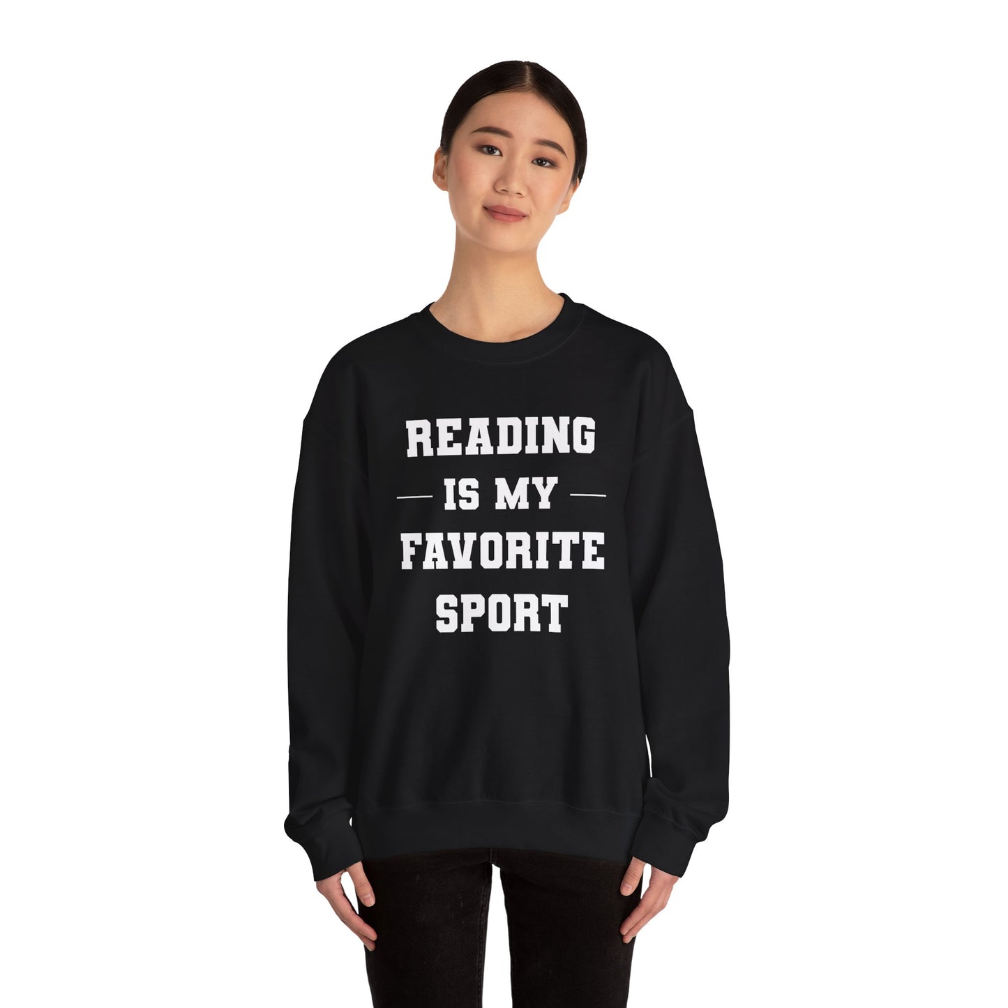 Reading Is My Favorite Sport Sweatshirt - Unisex Heavy Blend™ Crewneck