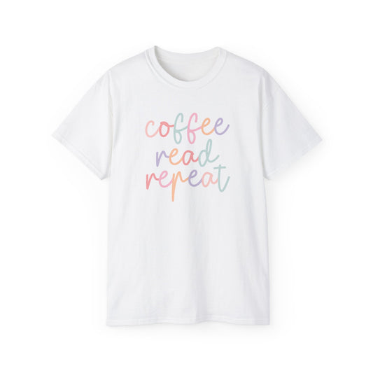 Coffee Read Repeat - Unisex Ultra Cotton Tee
