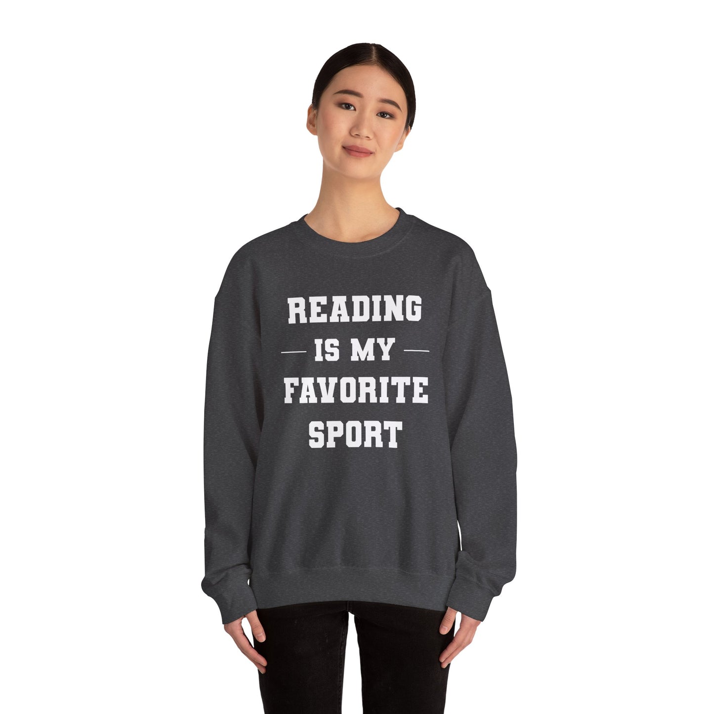 Reading Is My Favorite Sport Sweatshirt - Unisex Heavy Blend™ Crewneck