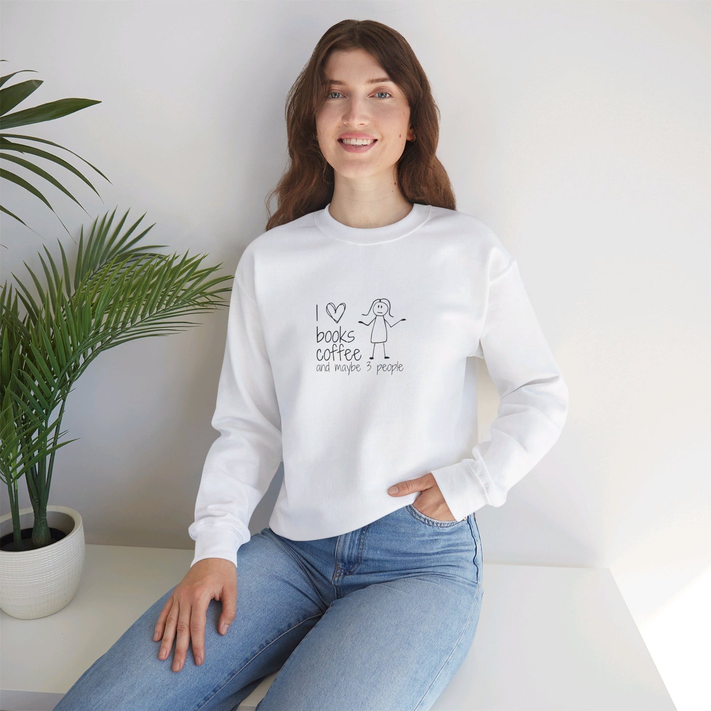 Funny Stick Figure Unisex Crewneck Sweatshirt