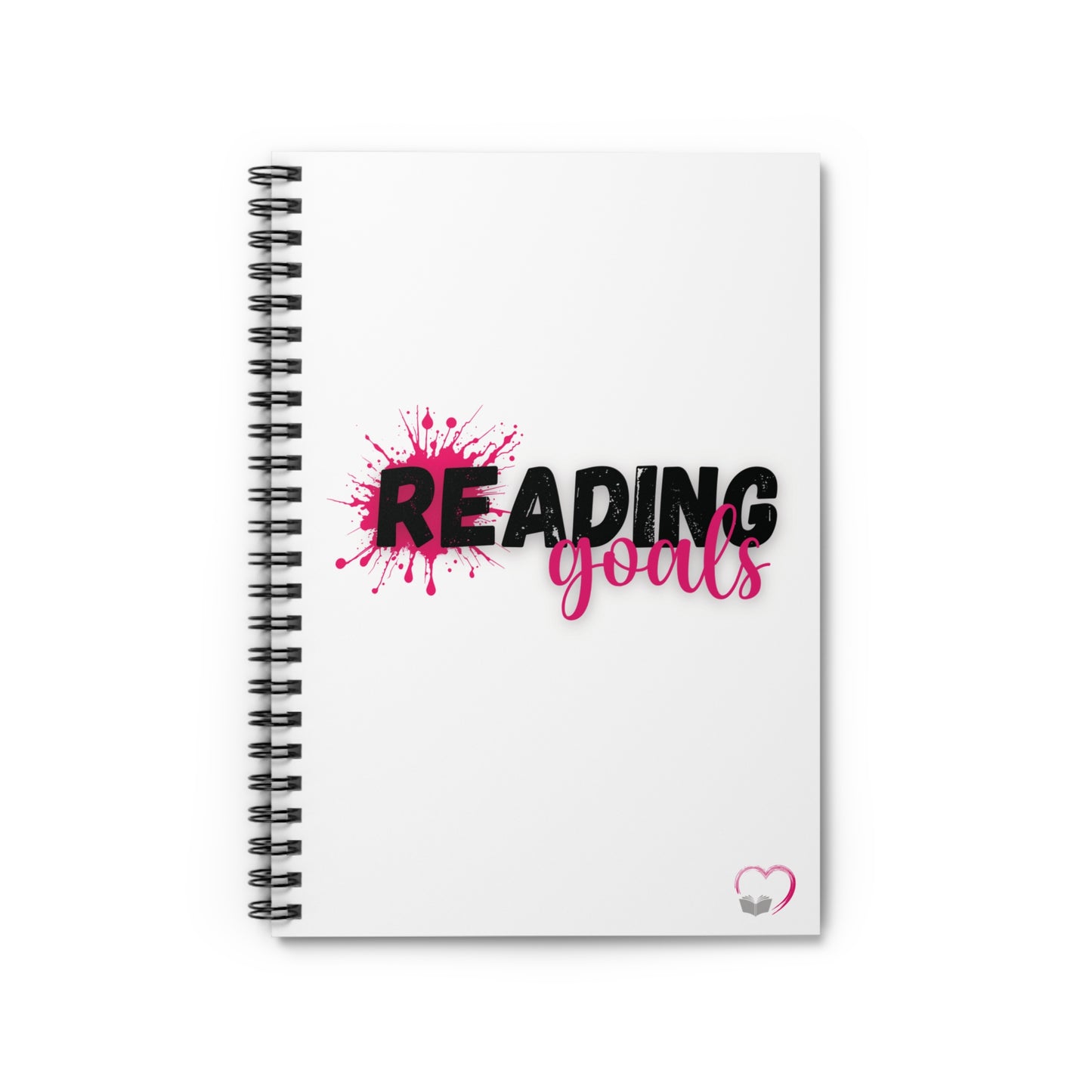 Reading Goals Spiral Notebook - Ruled Line