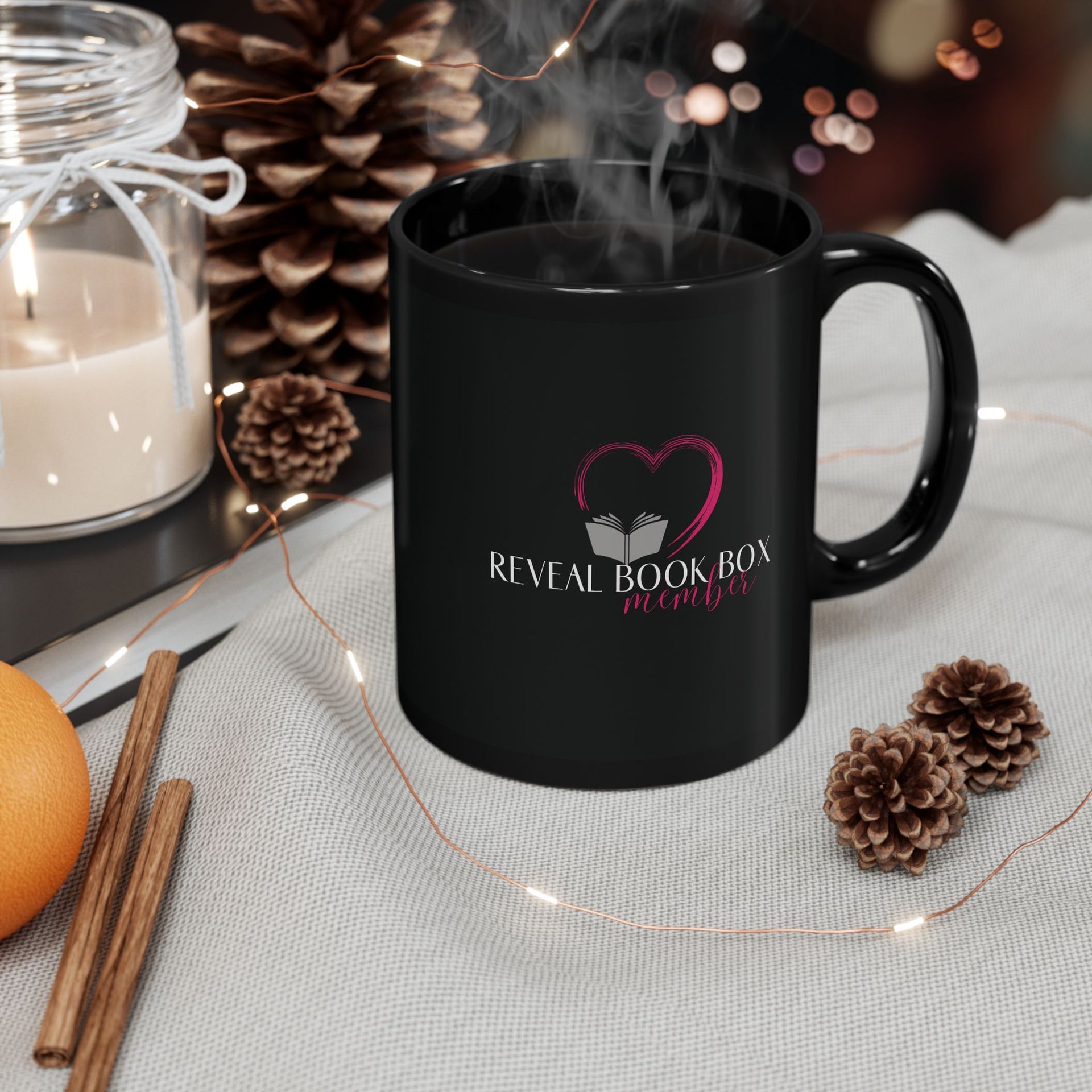 Reveal Book Box Member - Black Mug 11oz. – RevealBookBox, image size:1920x1920