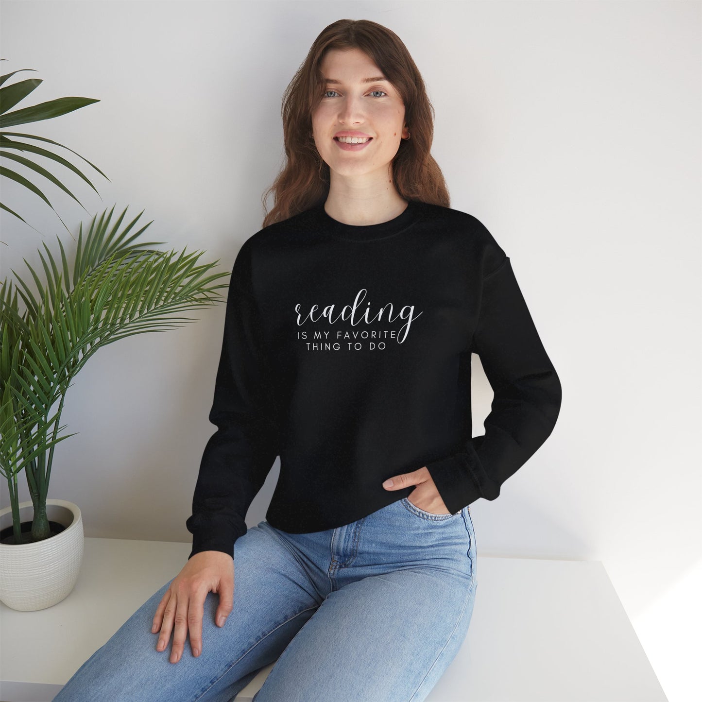 Reading is My Favorite Thing to Do Unisex Heavy Blend™ Crewneck Sweatshirt