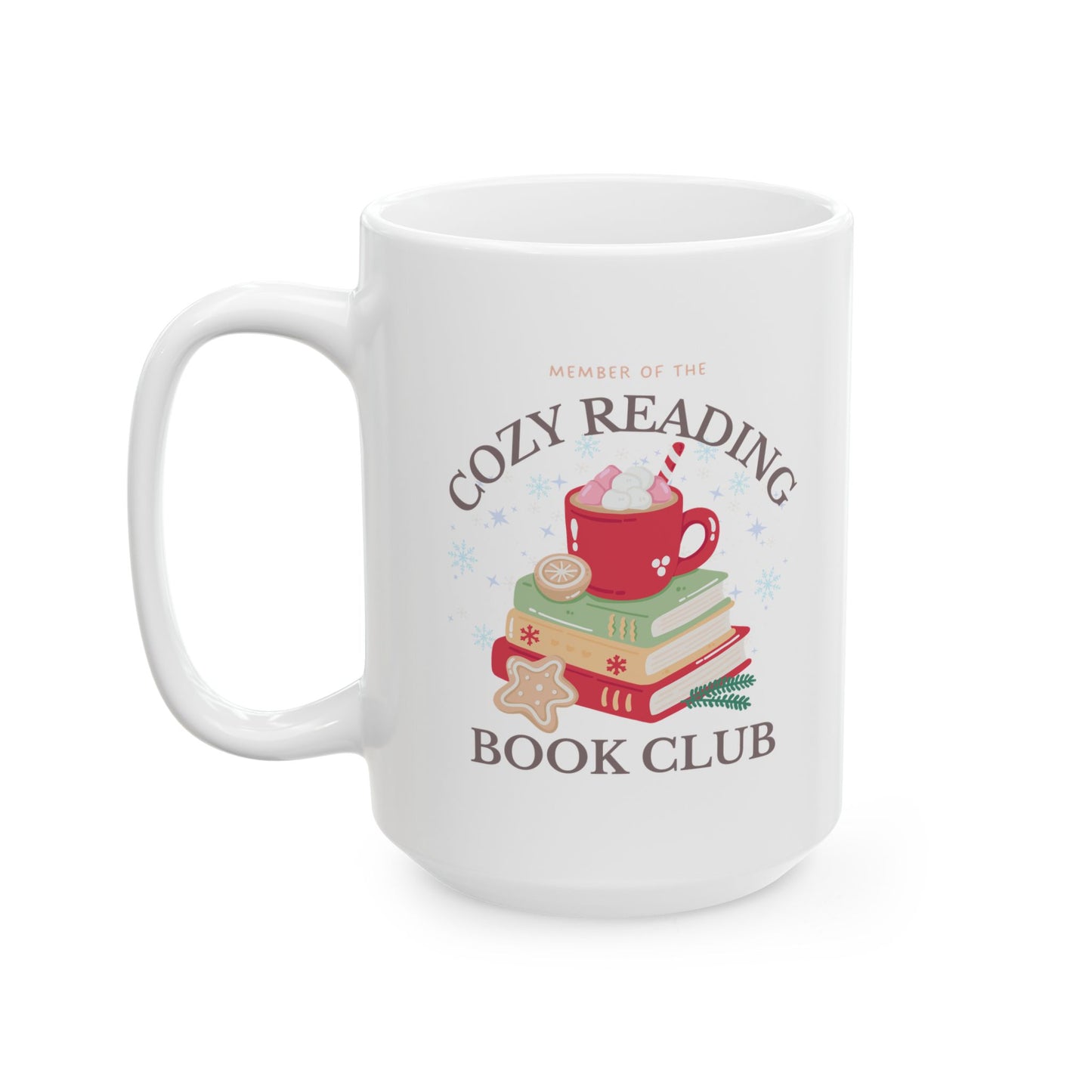 Cozy Reading Book Club Ceramic Mug, (11oz, 15oz)