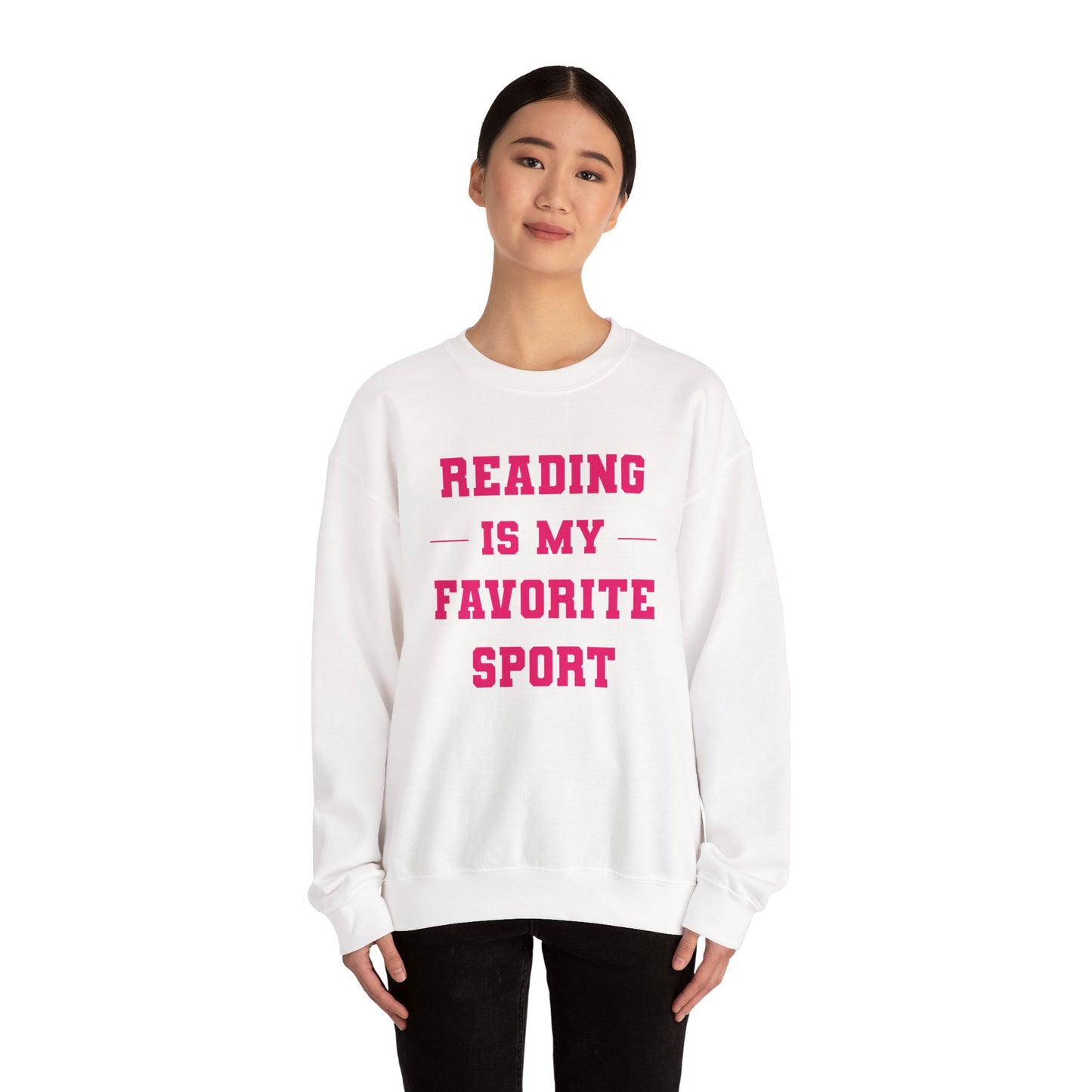 Reading Is My Favorite Sport Sweatshirt - Unisex Heavy Blend™ Crewneck
