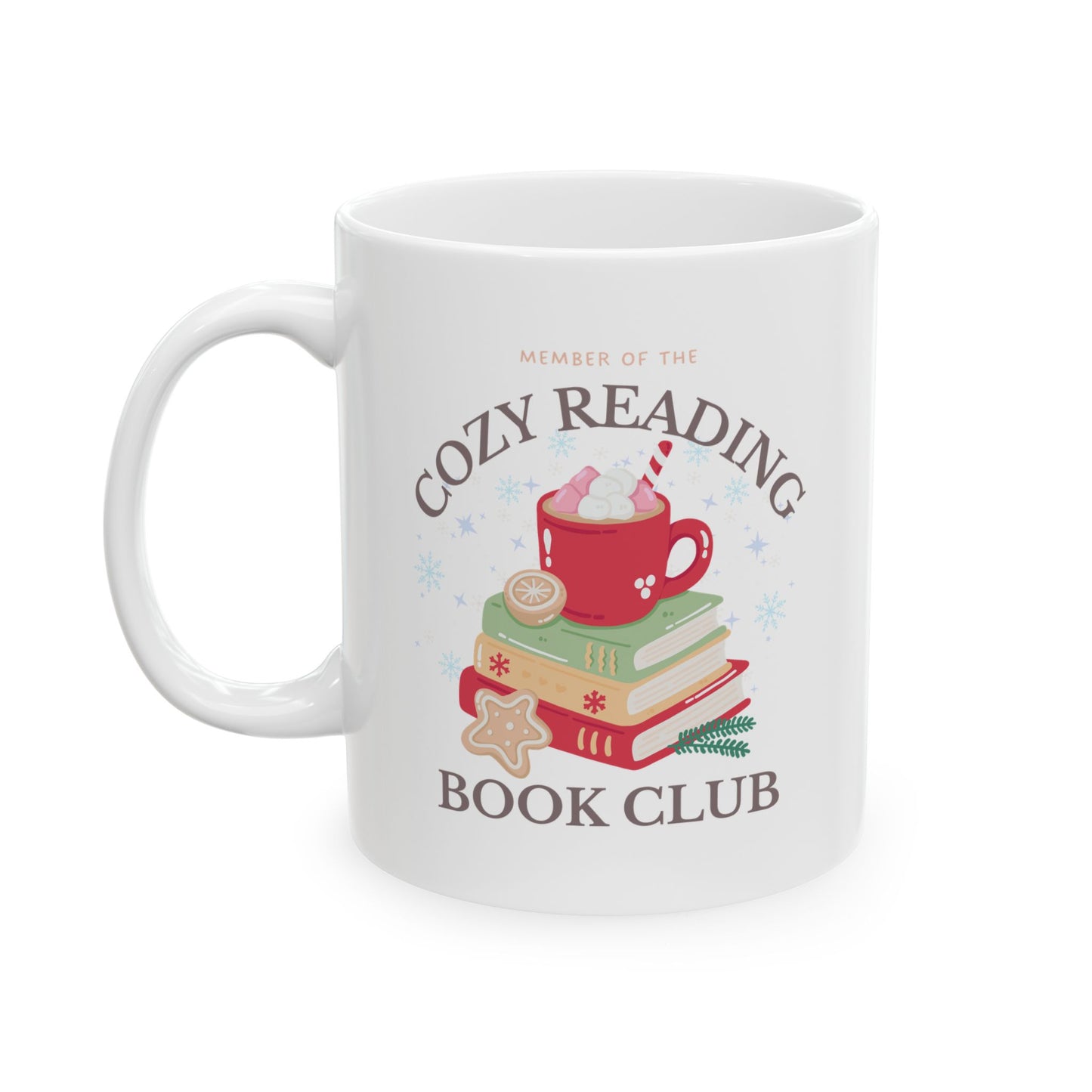 Cozy Reading Book Club Ceramic Mug, (11oz, 15oz)