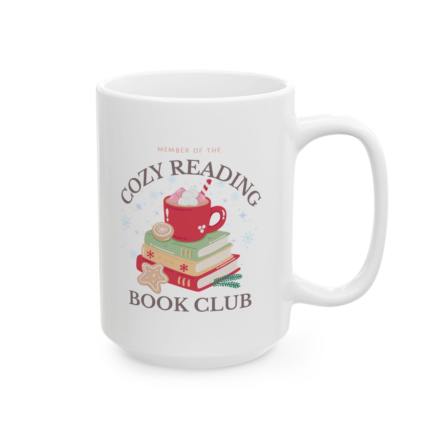 Cozy Reading Book Club Ceramic Mug, (11oz, 15oz)