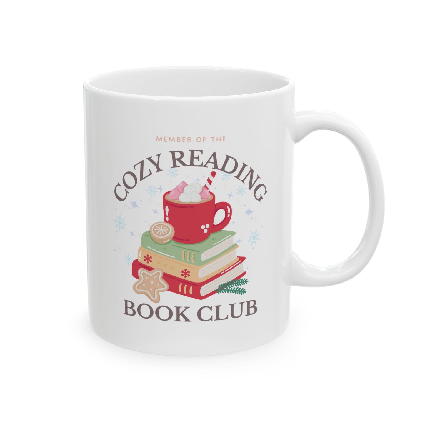 Cozy Reading Book Club Ceramic Mug, (11oz, 15oz)
