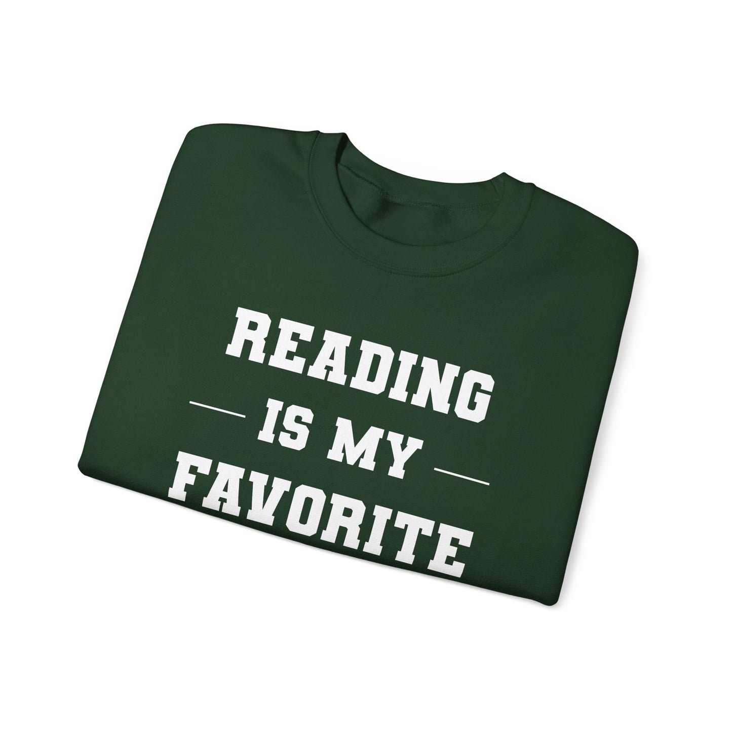 Reading Is My Favorite Sport Sweatshirt - Unisex Heavy Blend™ Crewneck